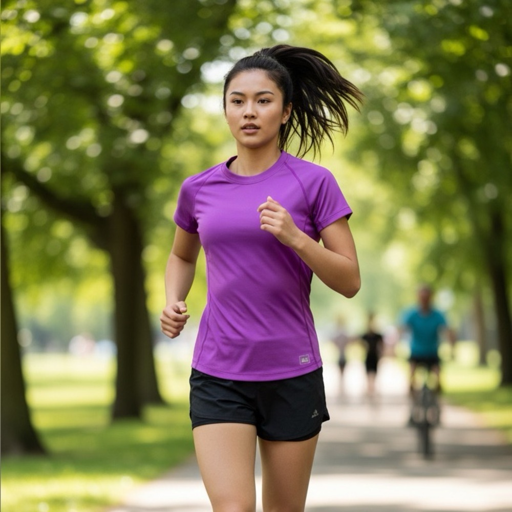 REI Purple Athletic Running T-Shirt Size S